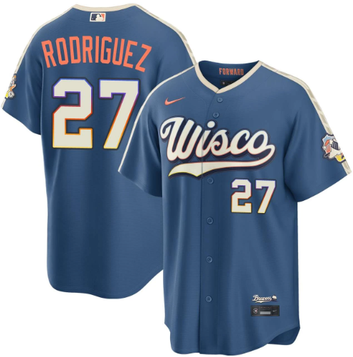 Carlos Rodriguez Milwaukee Brewers Mineral Blue 2026 City Connect Stadium Jersey