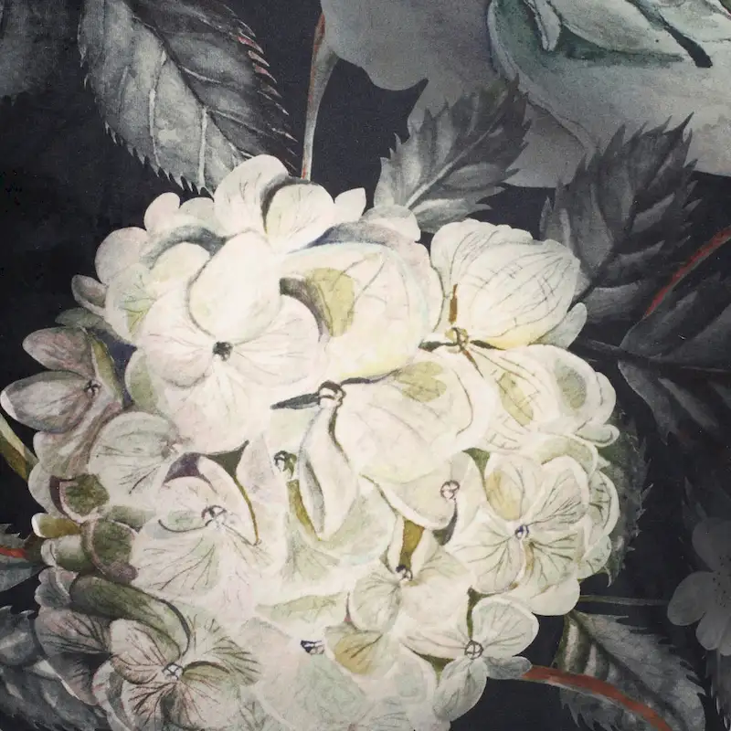 Reigle Traditional Medium Fabric Flower Print Cube Pouf by Christopher Knight Home