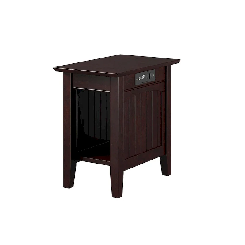 Nantucket Chair Side Table with Built-in Charger