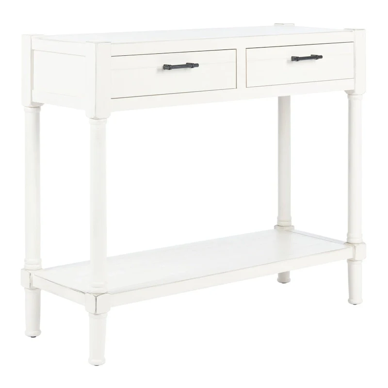SAFAVIEH Phillis 2-Drawer Console Table - 35.5 W x 13 L x 29.5 H - 36Wx13Dx30H