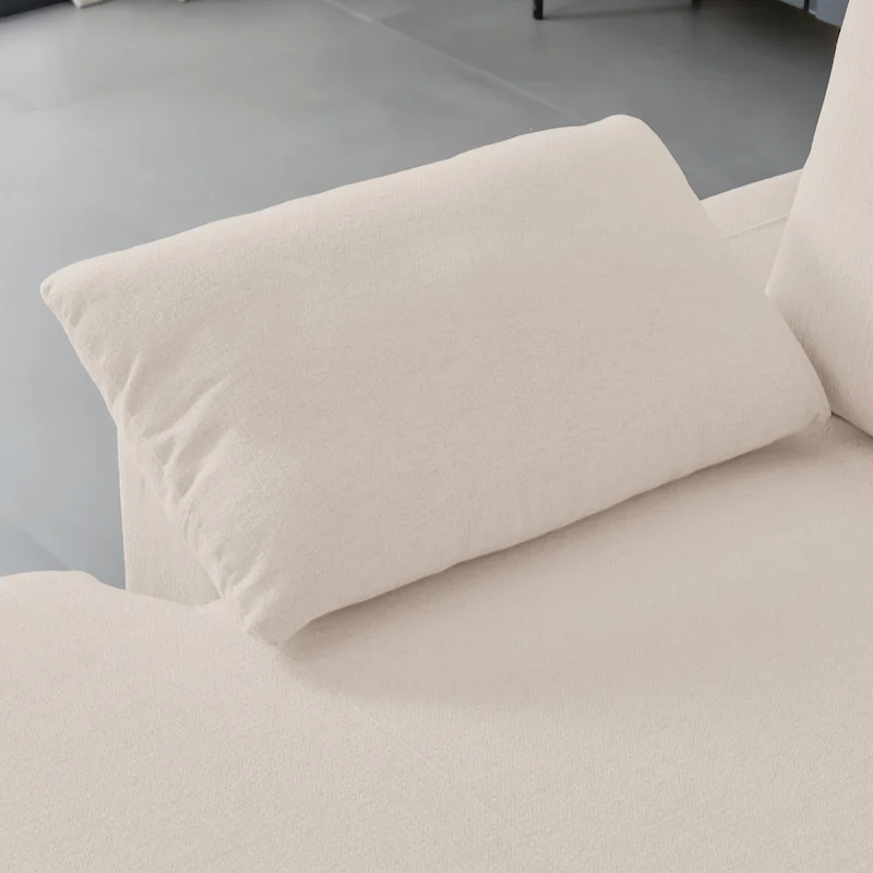 L-Shaped Upholstered Sectional Sofa with Chaise