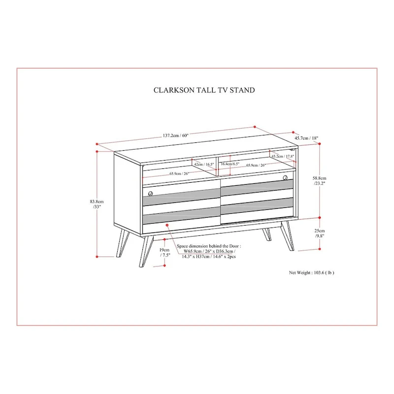 Wyndenhall Wright SOLID ACACIA WOOD 54 inch Wide Mid Century Design TV Media Stand in Rustic Natural Aged Brown