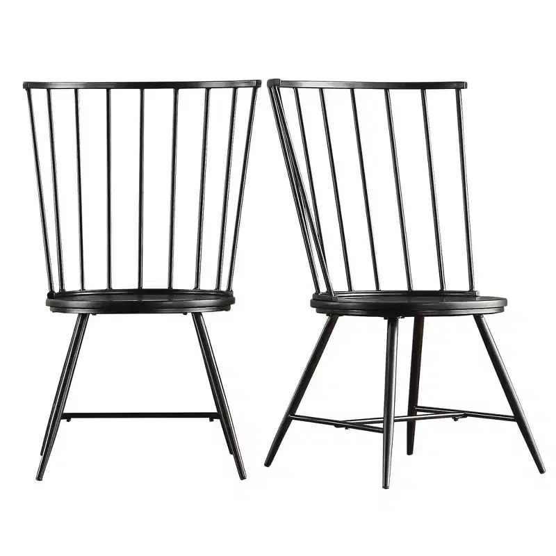 Salido Black Mixed Back Finish Dining Set - 5-Piece - iNSPIRE Q