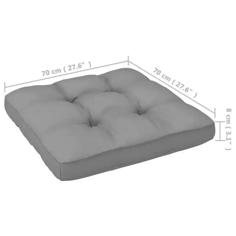 vidaXL Garden Lounge Set Solid pine wood, fabric (100% polyester)