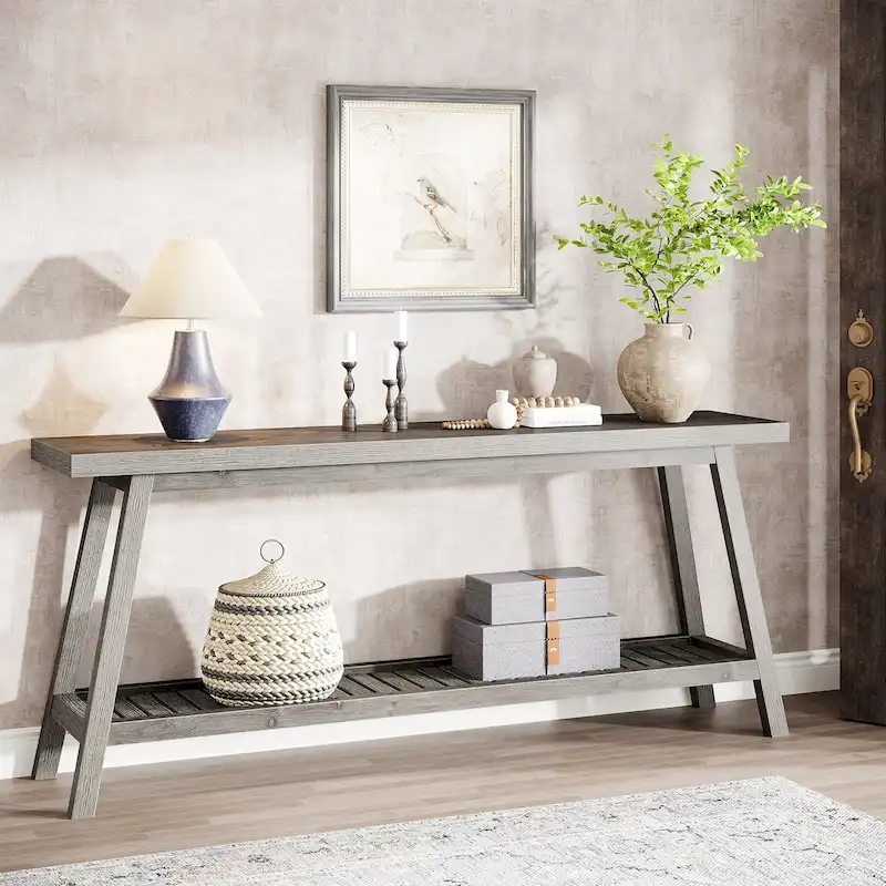 Farmhouse 70.9 Inches Console Entryway Table