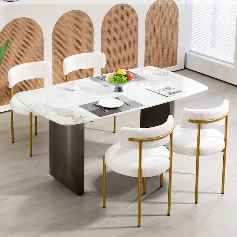 AVAWING Dining Chairs Mid-Century Modern Kitchen Chairs Set of 4