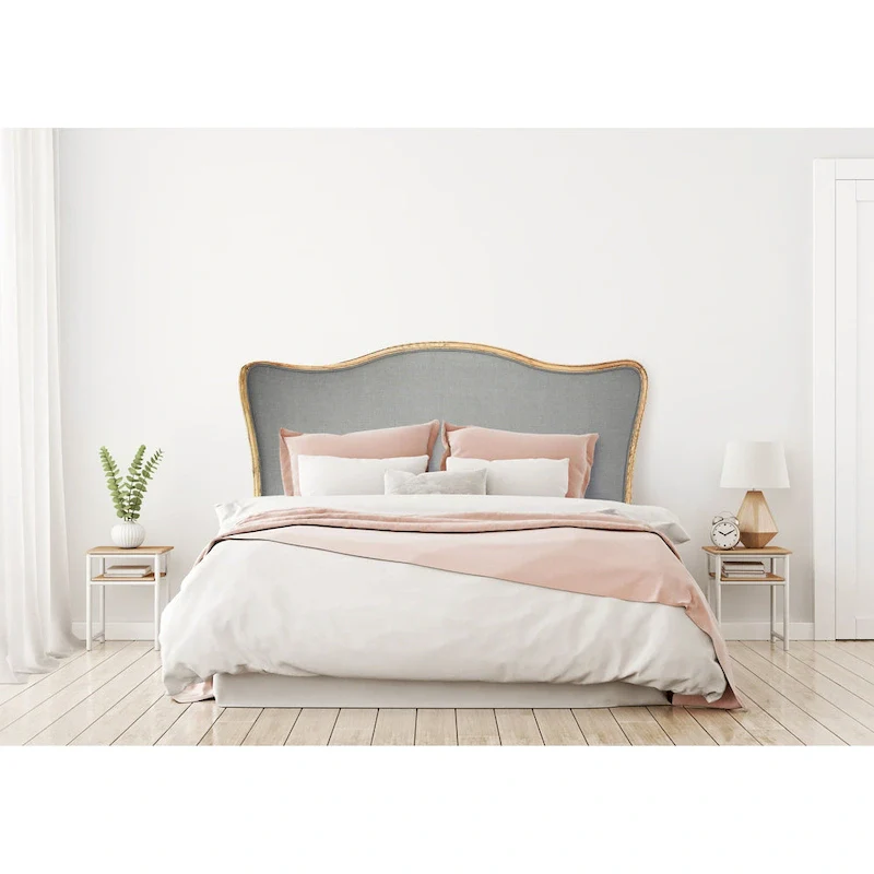 Oak & Linen Headboard