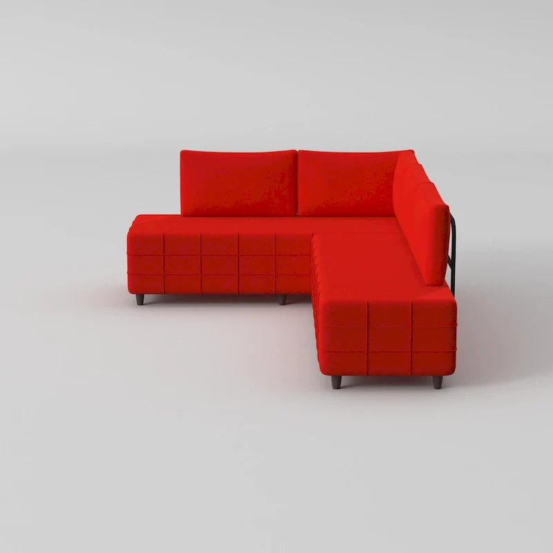 Sagopa Modern Metal Frame with Foam Seat Sectional Sofa