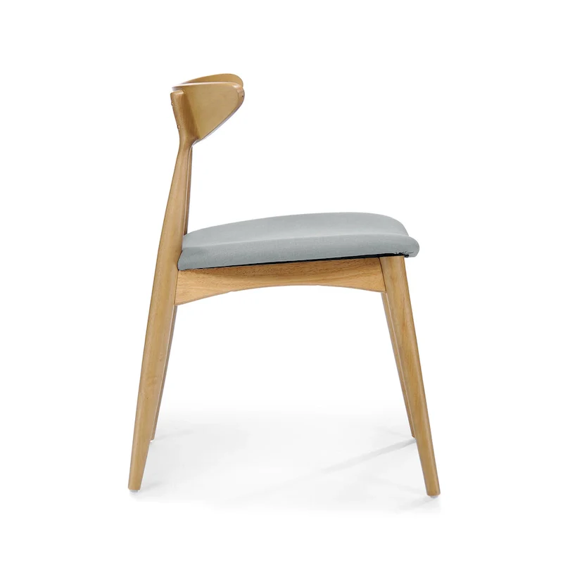 Barron Mid-Century Modern Dining Chairs (Set of 2) by Christopher Knight Home - 22.50   W x 19.75   L x 28.75   H