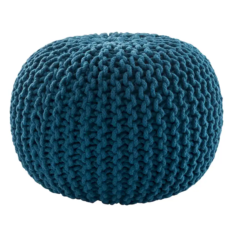 Spectrum Pouf Textured Round Pouf
