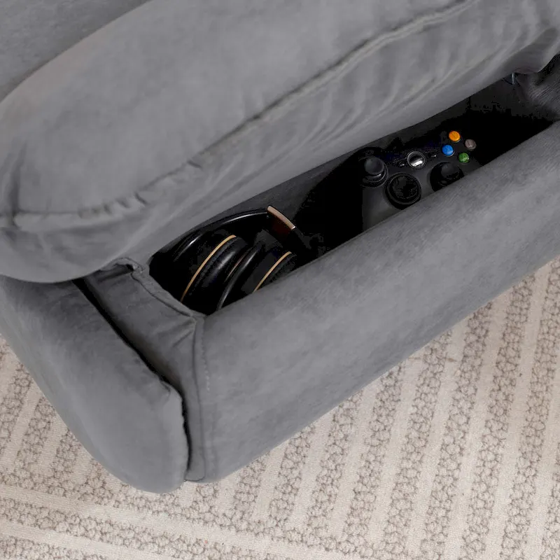 Power Swivel Recliner With USB Charger and Bluetooth Music Player