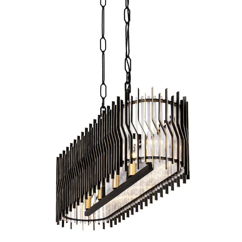 Park Row 5-Light 36  Long Kitchen Island Pendant - N/A
