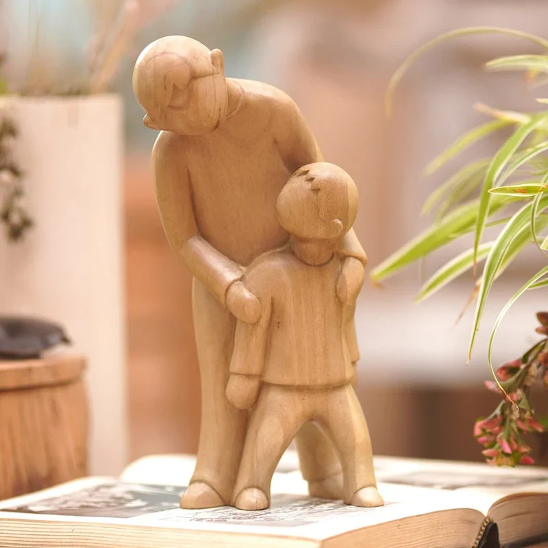 Novica Handmade Learning Lessons Wood Statuette