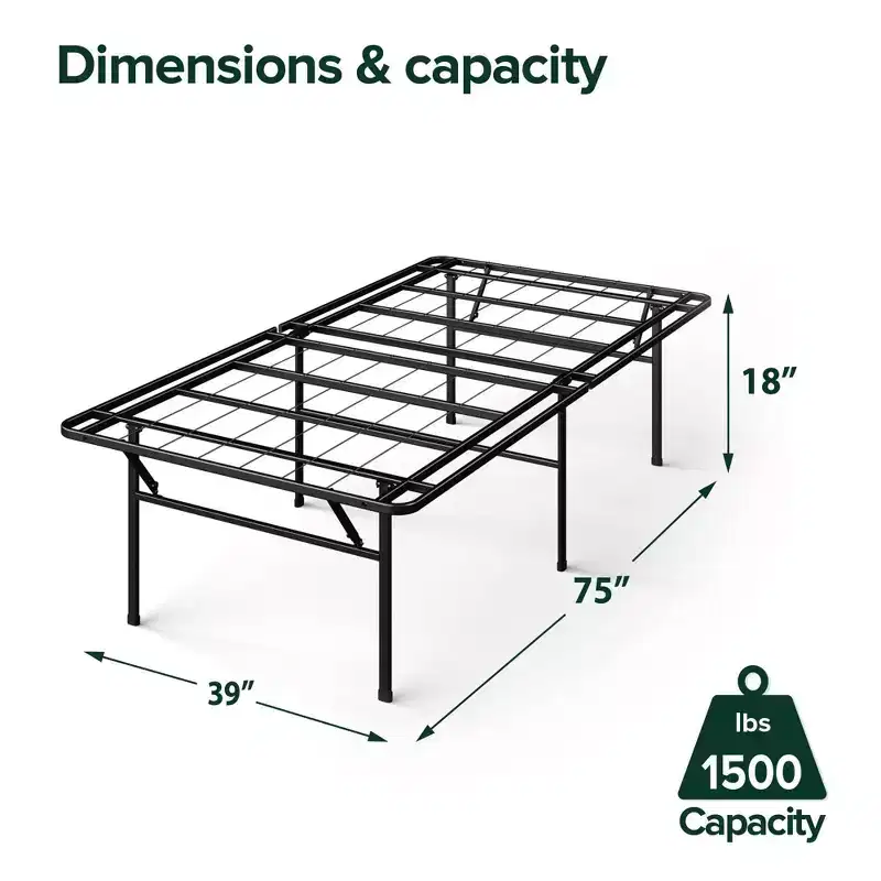 18 Casey Steel Premium SmartBase Frame - Zinus