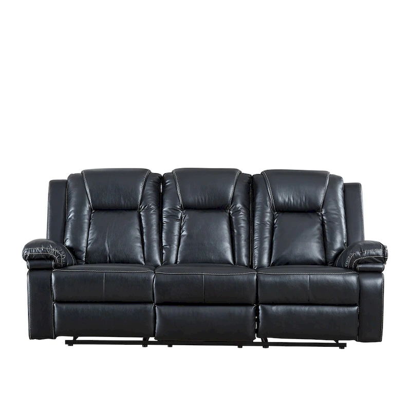 Bonded Leather Recliner Sofa