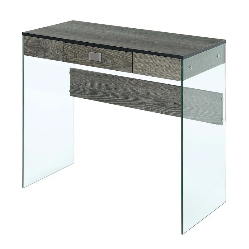 Convenience Concepts SoHo 1 Drawer Glass 36 Desk