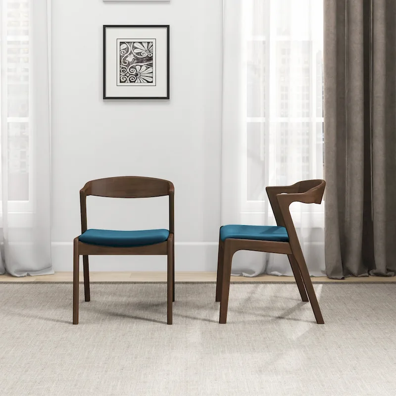 Rosanna Mid Century Modern Dining Chair (Set of 2)