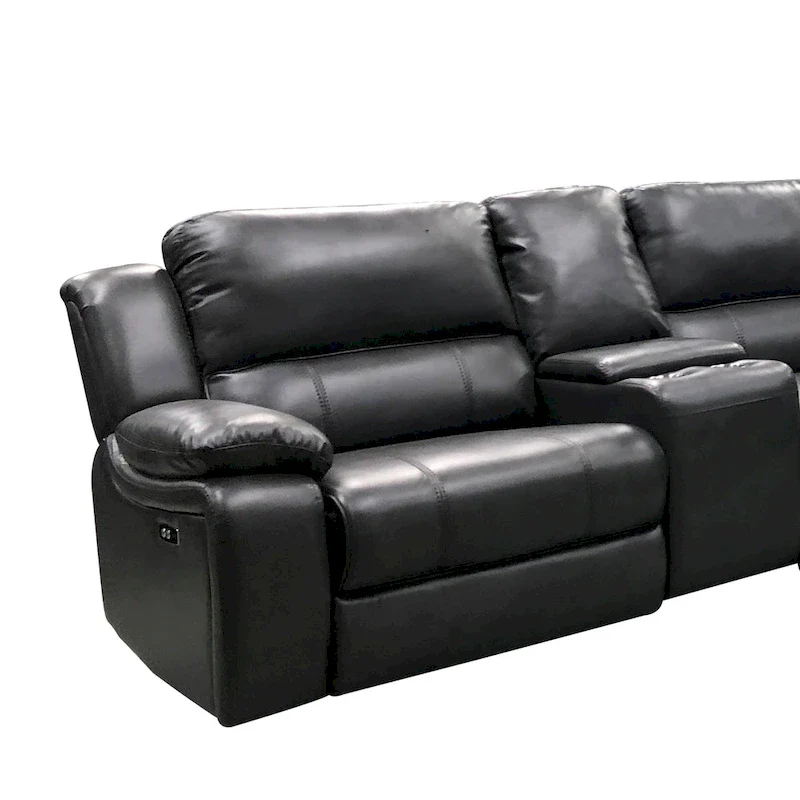 Brady 7 Piece Grey Power Reclining Living Room Sectional