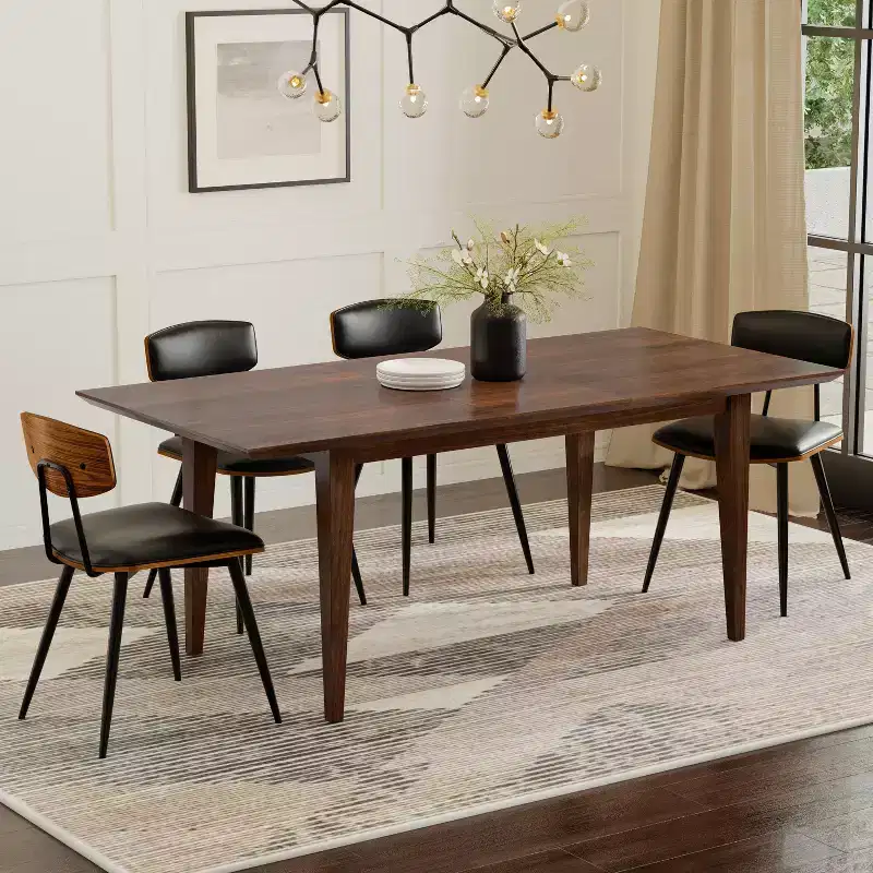 Fairway 60-76 inchx36 inch Rectangle Contemporary Extendable Dining Table