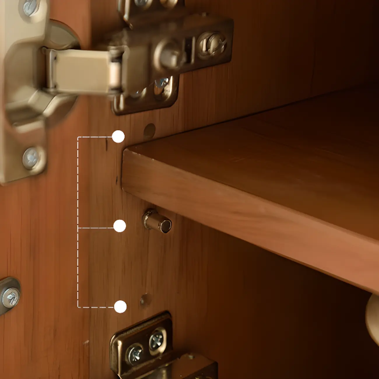 87 Living Room Walnut Wood TV Stand with Adjustable Shelves