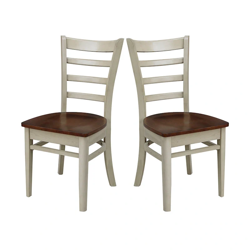 International Concepts Set of Two Emily Side Chairs