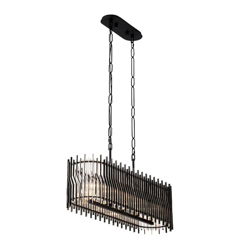 Park Row 5-Light 36  Long Kitchen Island Pendant - N/A