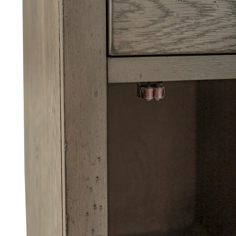 Americana Farmhouse Dusty Taupe Chairside Table