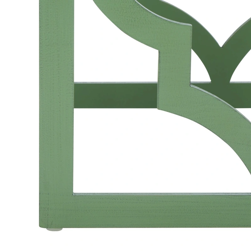 SAFAVIEH Grayce Trellis Silver Leaf End Table. - 19  W x 19  D x 23  H - 19Wx19Dx23H