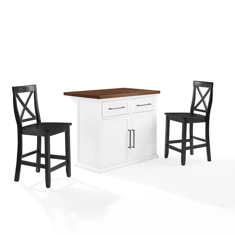 Rolled Back Button Tufted Dining Chairs with Nailhead Trim, Set of 2