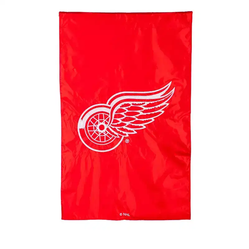 Evergreen Detroit Red Wings House Applique Flag- 28 x 44 Inches Indoor Outdoor Sports Decor