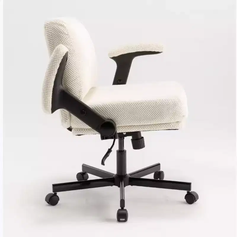 24 Wide Criss-Cross Chair: 4.3 Thick Cushion, Extra-Wide Comfy Seat for Cross-Legged Desk Time