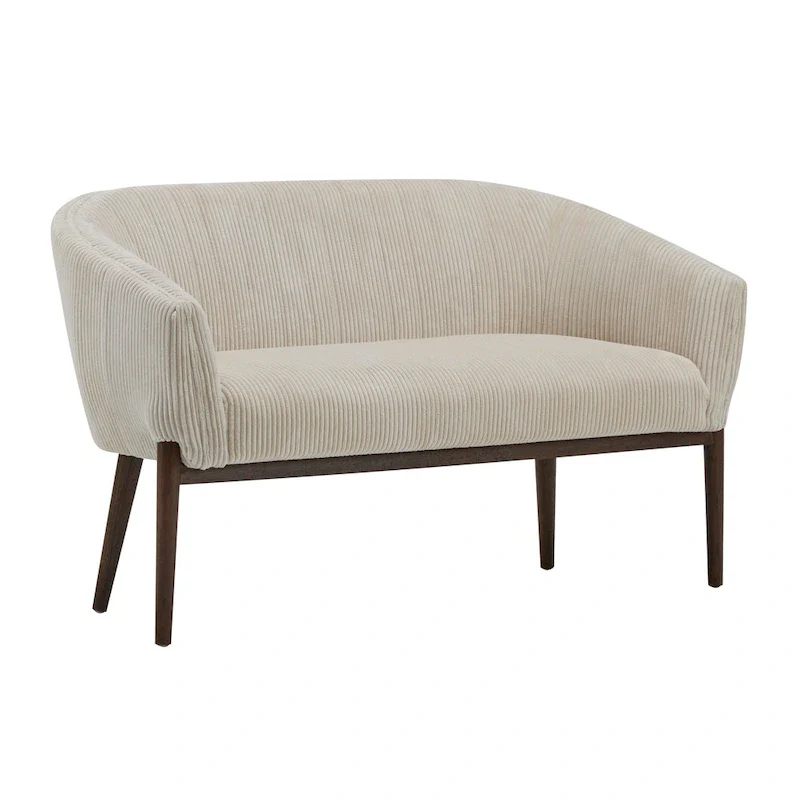 Galena Mid-century Modern Glam Loveseat by Christopher Knight Home