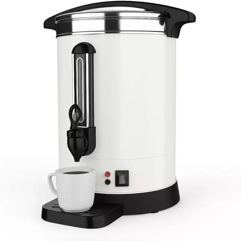 Acekool Commercial Coffee Urn Maker, Double-Wall Stainless Steel Hot Beverage Dispenser for Parties  Events