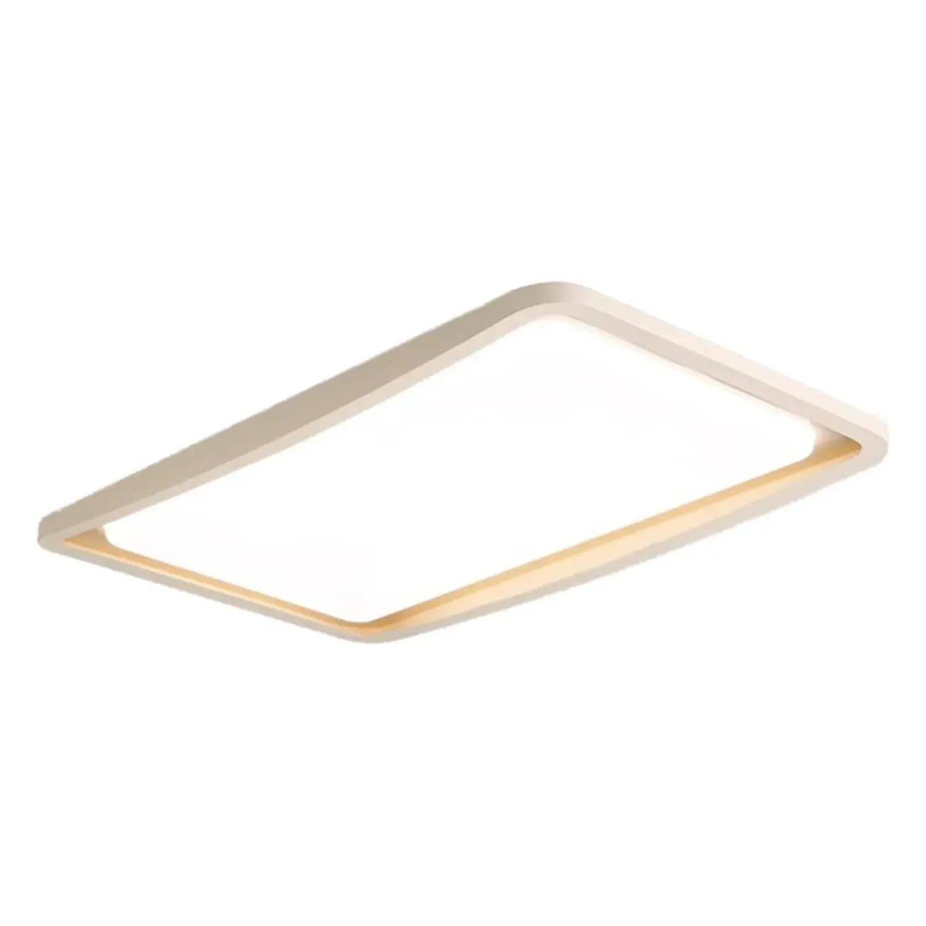 Modern White Round Dimmable Flush Mount LED Ceiling Light