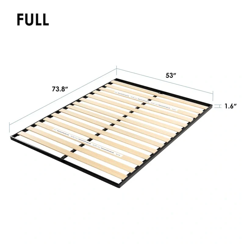 1.6 Inch Metal Bunkie Board with Wood Slats