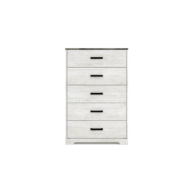 Contrasting Woodgrain Chest of Drawers