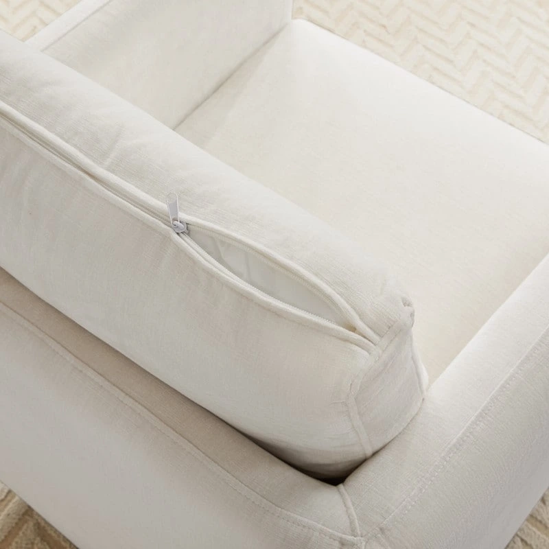 Rebecca Swivel Accent Chair Armchair with Back Cushion