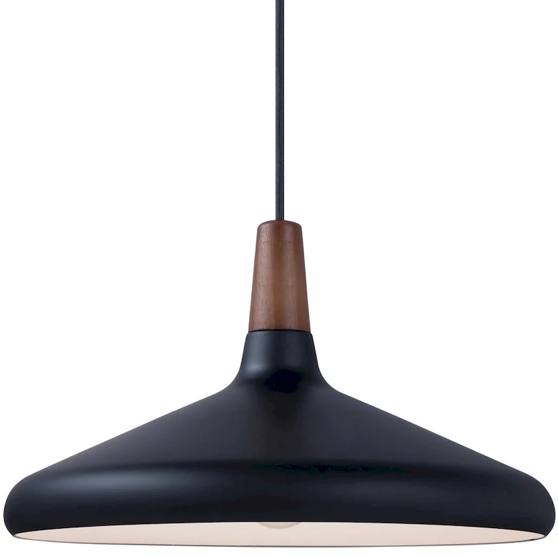 Maxim Nordic Single Light 15  Wood / Aluminum Pendant