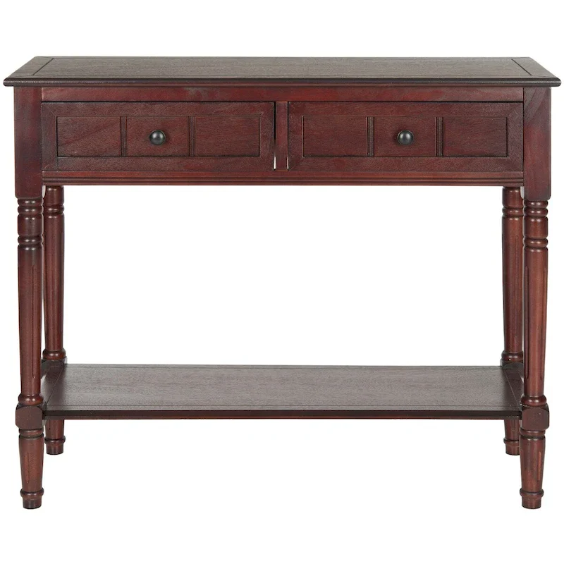 SAFAVIEH Camilla Grey 2-Drawer Console Table - 35.8 x 13.8 x 29.5 - 36Wx14Dx30H