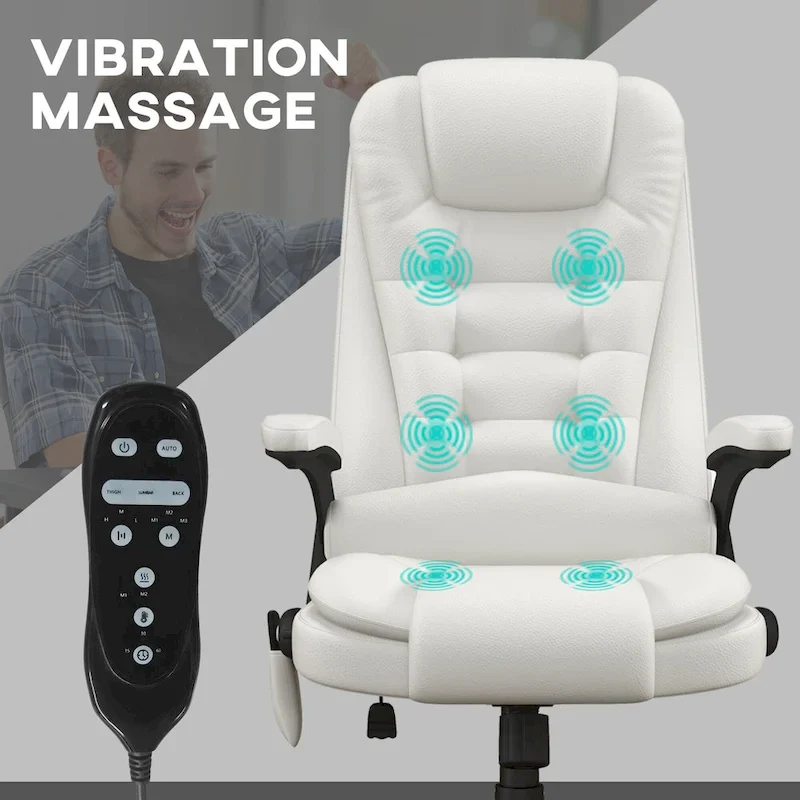 Office Chair - High Back - Massage & Heated with Remote