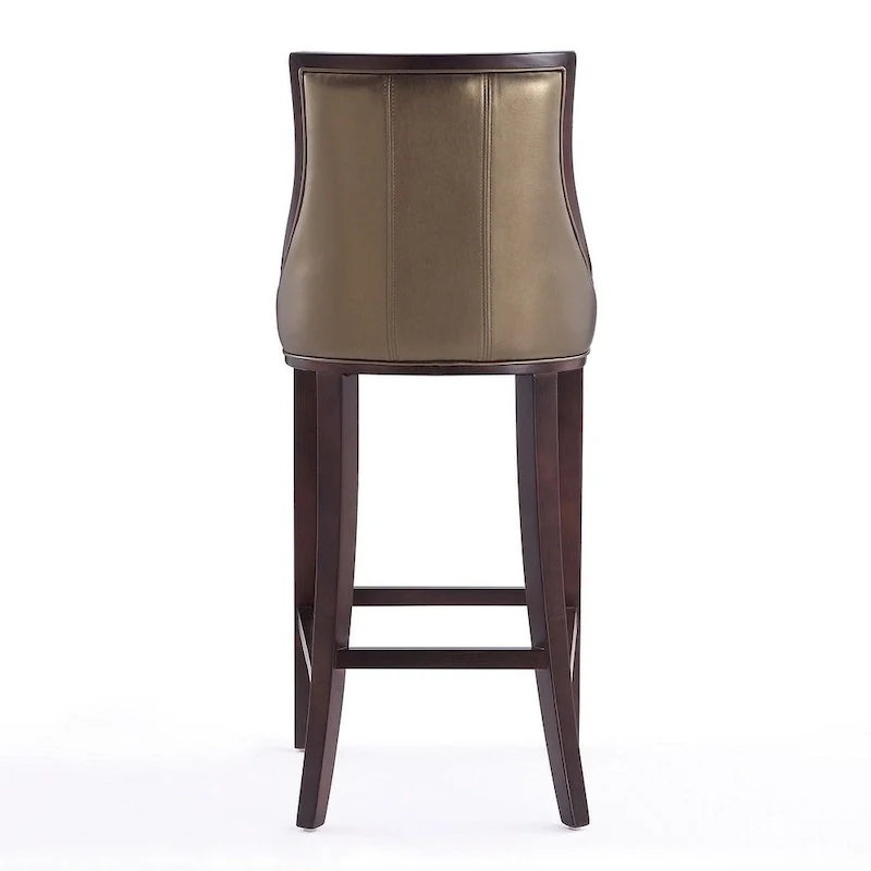 45 in. Walnut Beech Wood Bar Stool (Set of 2)