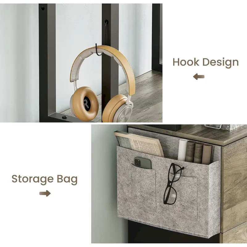 File Cabinet 2 Drawer Lock Filing Cabinet Printer Stand Bookshelves