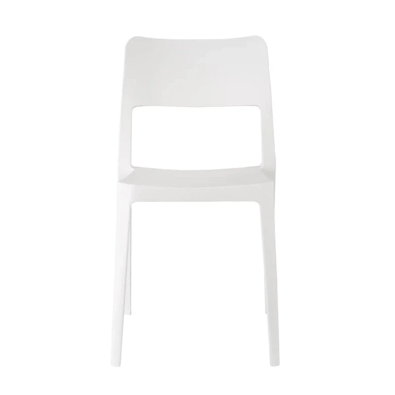 La Vie Resin Stackable All Weather Armless Chair, Set of 2