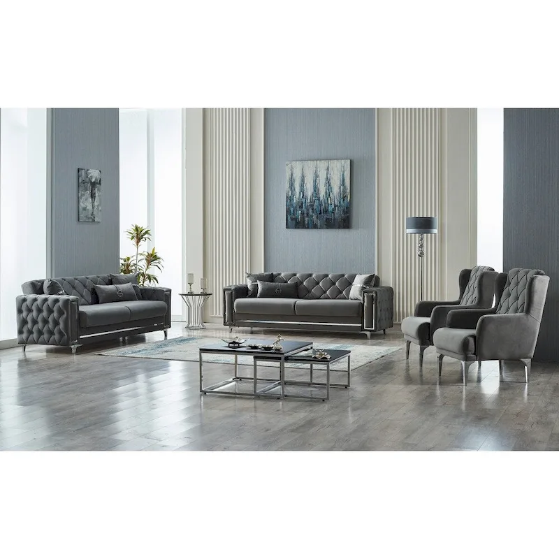 Boost 4 Pieces Living Room Sets 1 Sofa 1 Chair