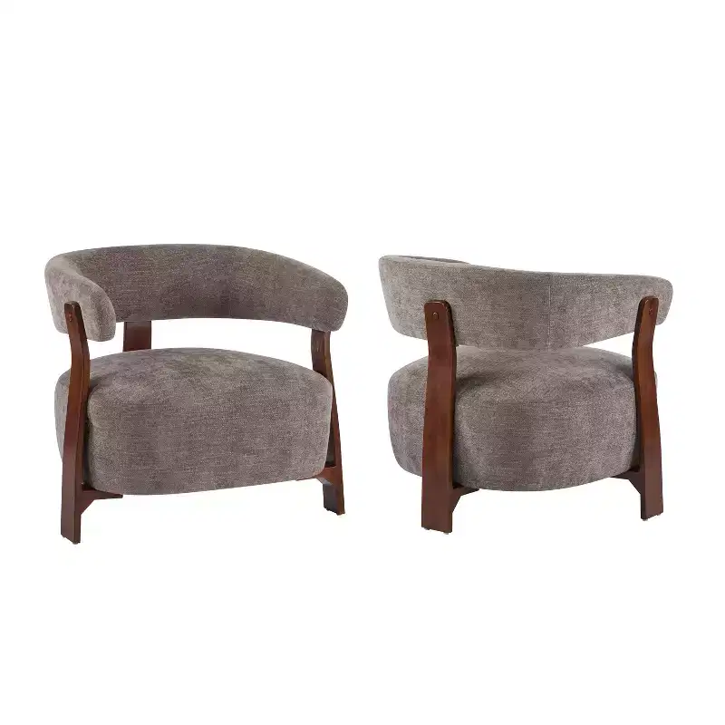 Christopher Knight Home Hepurn Bent Wood Modern Upholstered Accent Chair