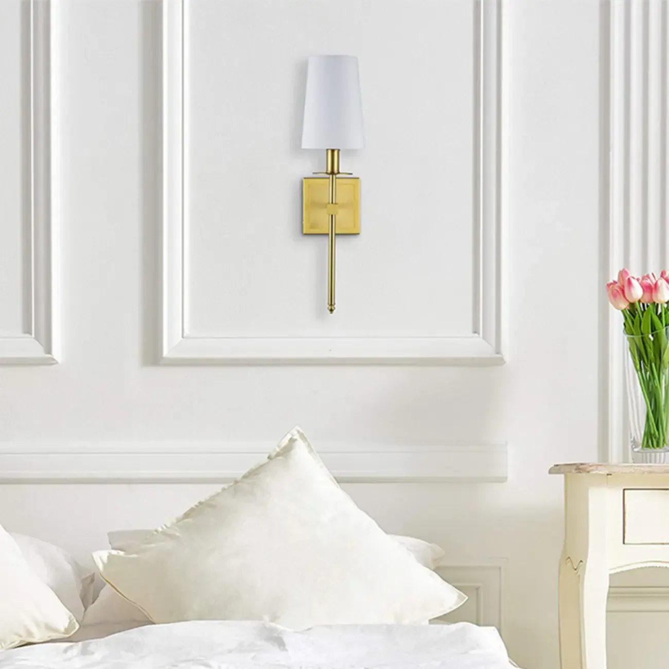 Cylinder Modern Bathroom Vanity Wall Lamps with Shade