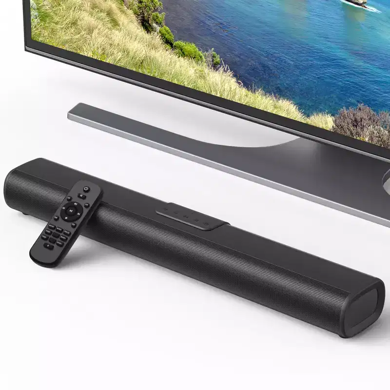 50W Bluetooth Soundbar with 3D Surround Sound Multiple Connections and Remote Control
