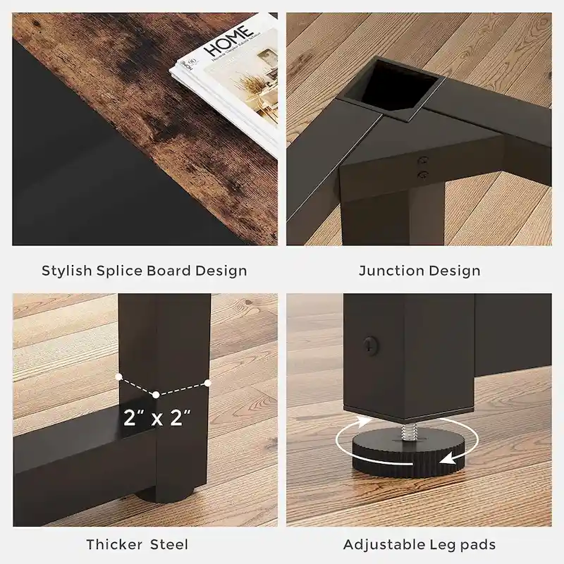 70.8 Large Computer Desk Conference Table with Thicken Frame