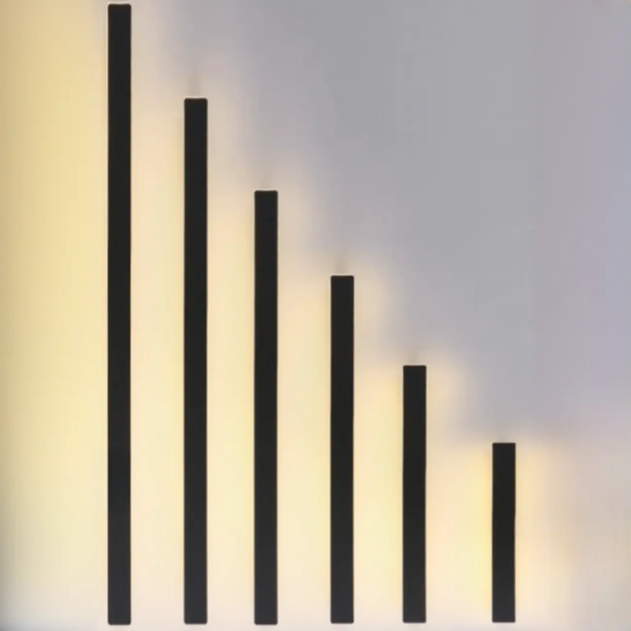 Modern up & Dowm Wall Light with Acrylic Shade Dimmable