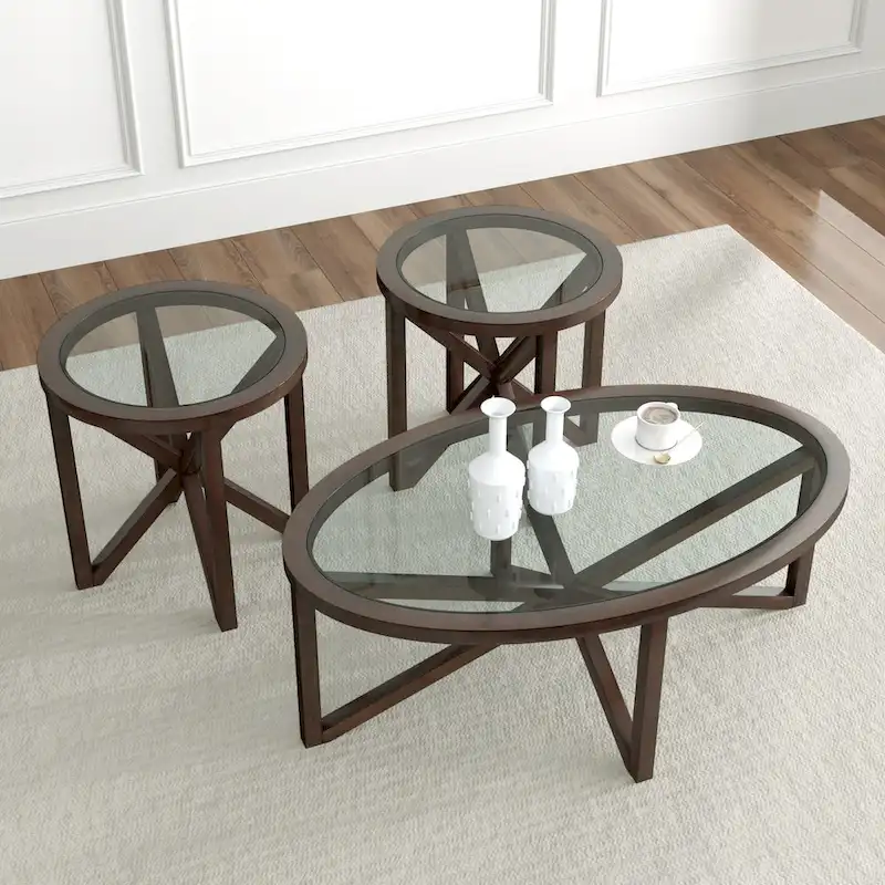 Modern Simple Glass Table Collection